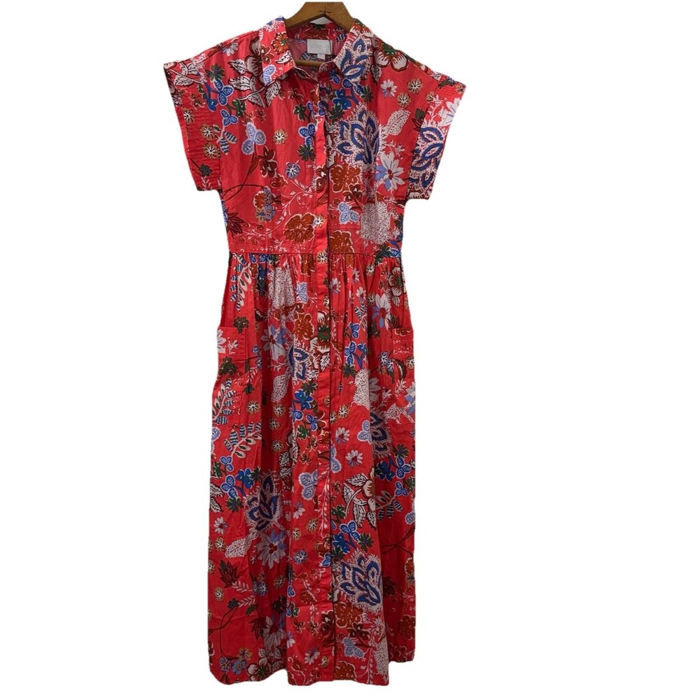 Sugarlips Oreanna Floral Grenola Midi Dress Size M Cottagecore Boho Resort NWT - Picture 4 of 12